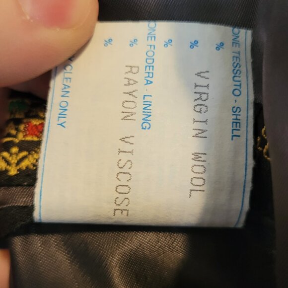 Mario Valente Loro Piana Wool Pinstripe Double Breasted Blazer 46R - Picture 8 of 8